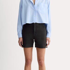 Everlane Women's Utility Short in Black, Size 8, Cotton/Twill